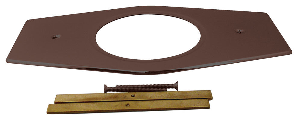 One-Hole Remodel Plate For Moen And Delta In Oil Rubbed Bronze