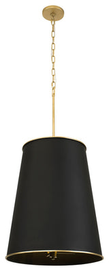 Coco 9-Lt  Foyer - Matte Black/French Gold