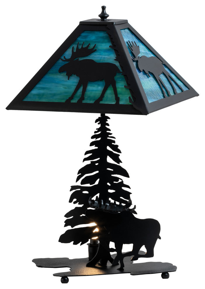 21 High Lone Moose Table Lamp