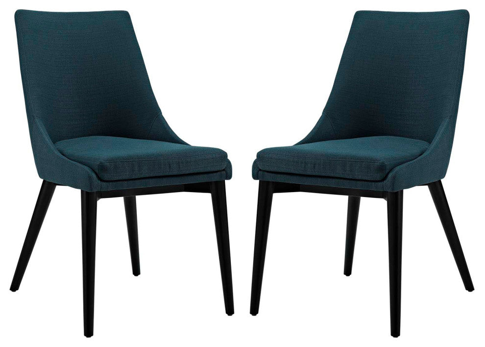 Azure Viscount Dining Side Chair Fabric Set of 2