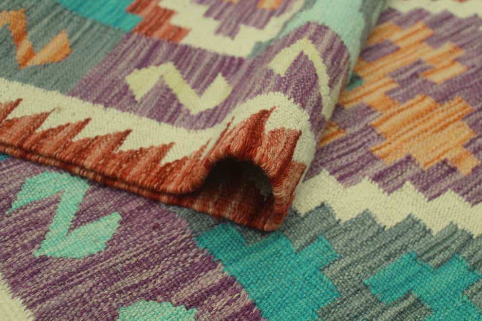 Sangat Kilim Belma Rust/Ivory Runner, 2'8x8'1
