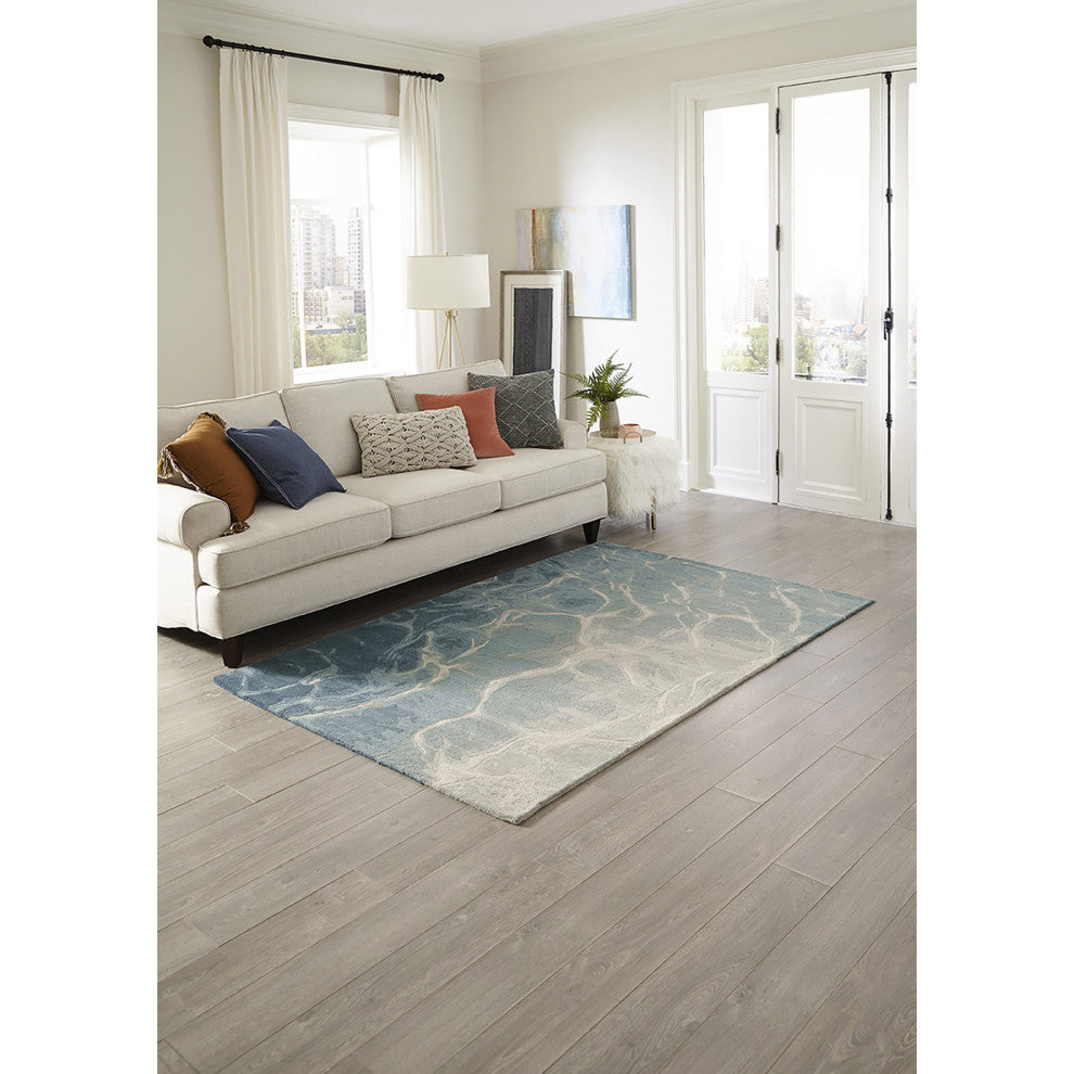 Corsica Water Indoor Rug, Blue, 8'3"x11'6"