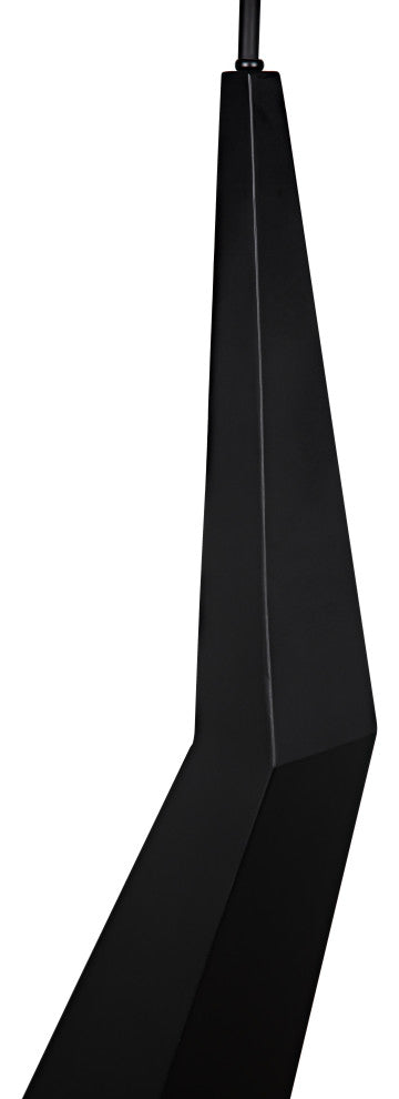 Rhombus Floor Lamp With Shade, Black Metal