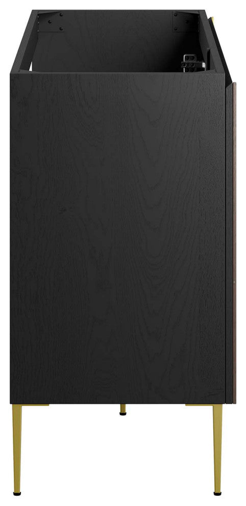 Alchemist 48" Double Sink Bathroom Vanity - White Black