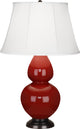 Robert Abbey RA-1647 1-Light Table Lamp, Double Gourd