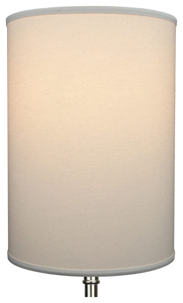 Fenchel Shades 12"x12"x17" Spider Attachment Drum Lamp Shade, Linen Beige