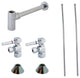 Kingston Brass Plumbing Sink Trim Kit With Bottle Trap, Polished Chrome