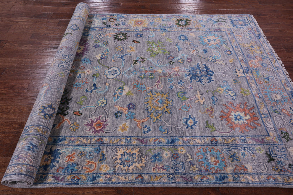 6' 0" X 9' 3"  Turkish Oushak Hand Knotted Wool Rug - Q15602