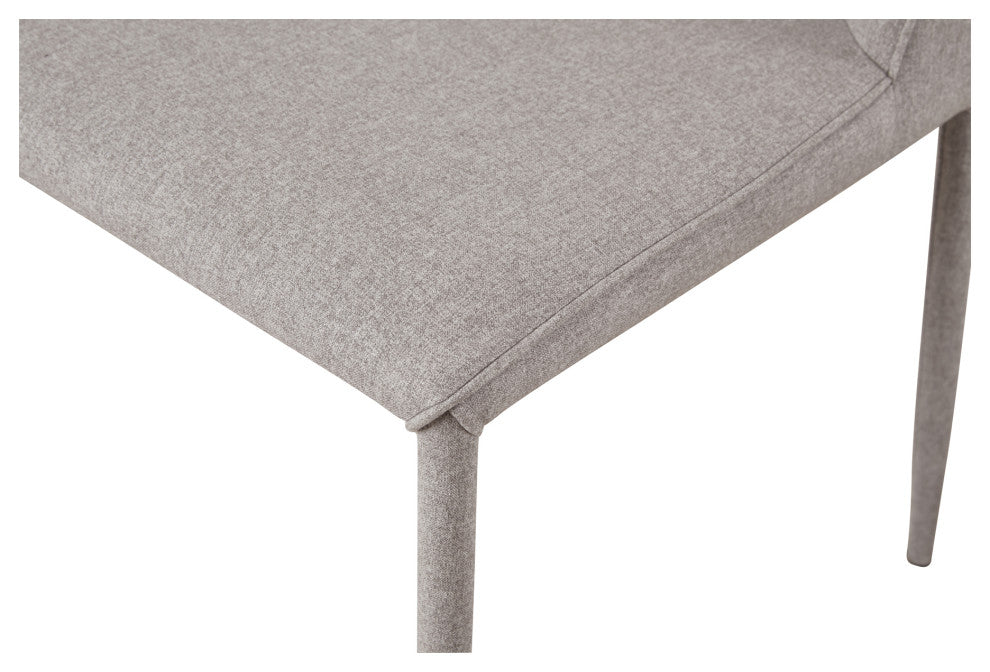 First of A Kind Nora Fabric Dining Chair Light Gray