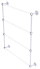 Clearview 4 Tier 30" Ladder Towel Bar with Dotted Accents, Matte White