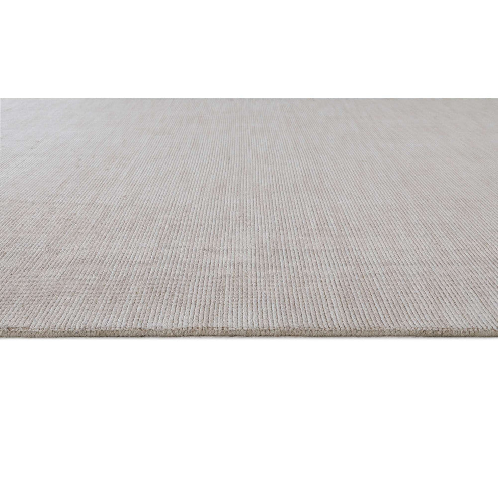 Eva Solid Area Rug, Bisque, 5'x8'