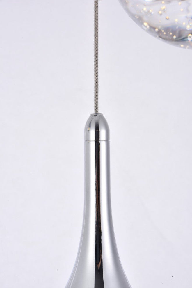 Contemporary Chrome 3-Light Chandelier