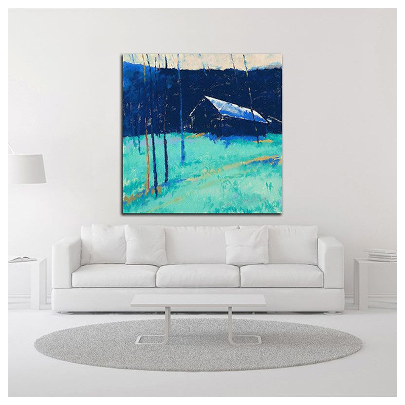 "Moon Glow" by Mike Kelly, Print on Canvas, 18"x18"