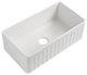 33" L X 18" W Farmhouse Kitchen Sink With Grid and Strainer