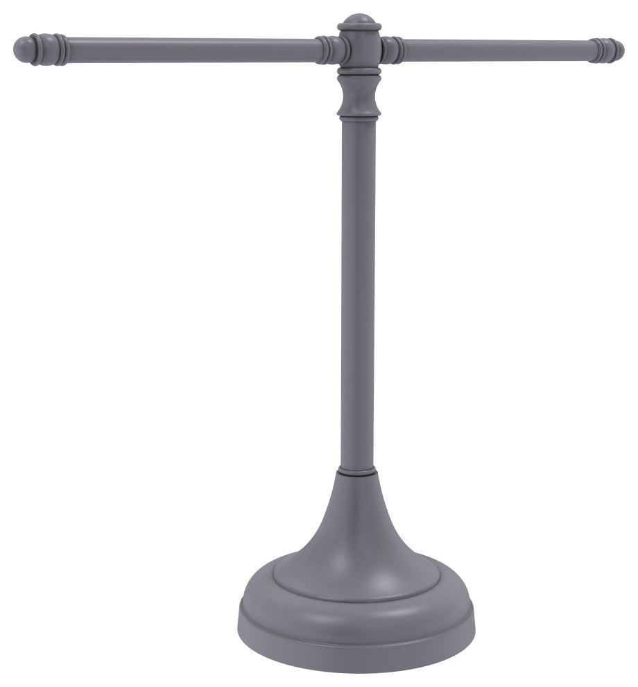 Carolina Guest Towel Stand, Matte Gray