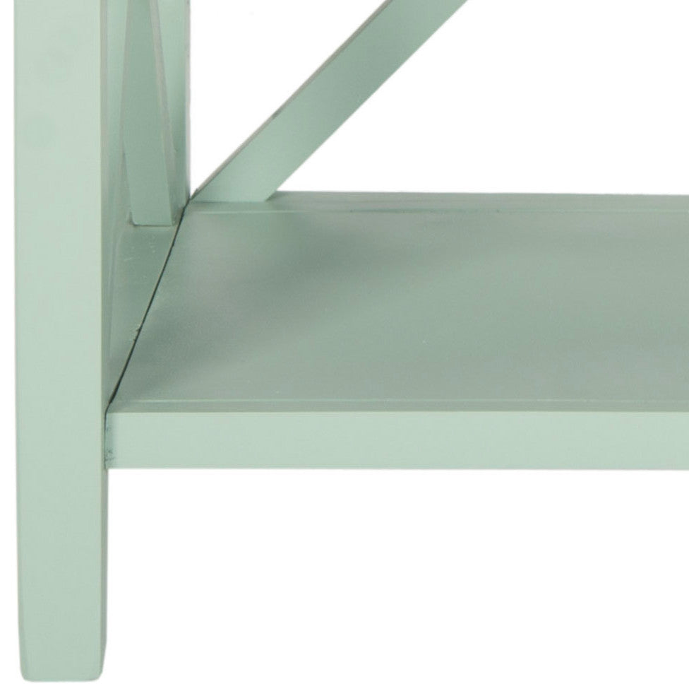 Safavieh Liam 2 Tier Open Bookcase, Dusty Green