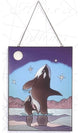 Killer Whales Stained Glass
