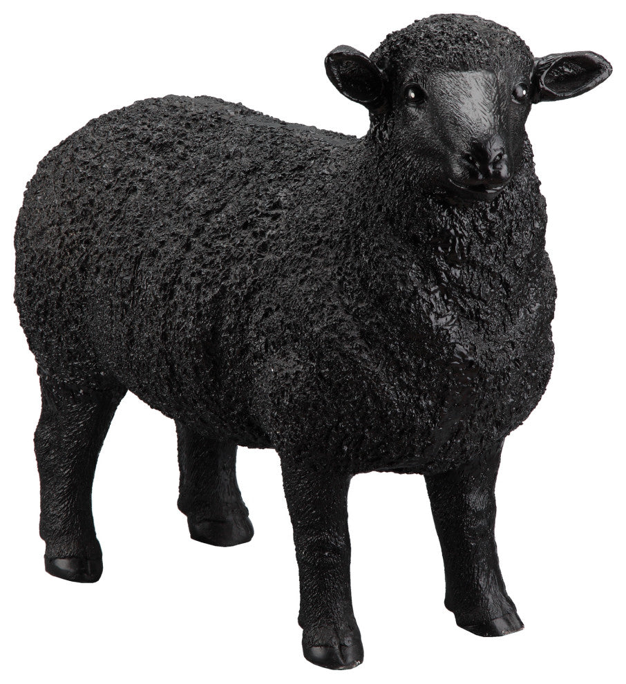 Retro Dolly Sheep Statue Black - Black