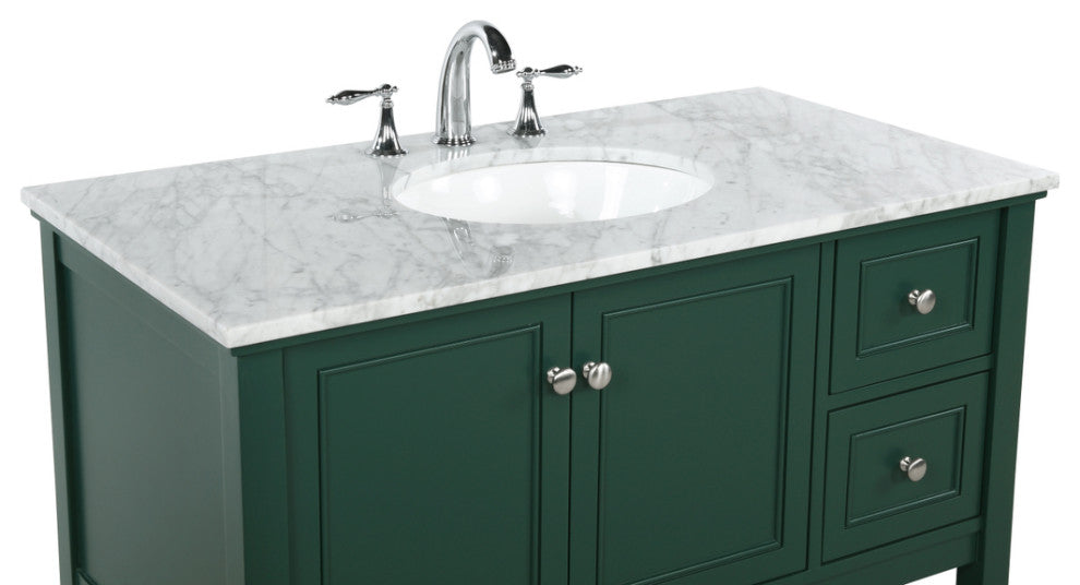 Matilda 42" Single Bathroom Vanity, Green