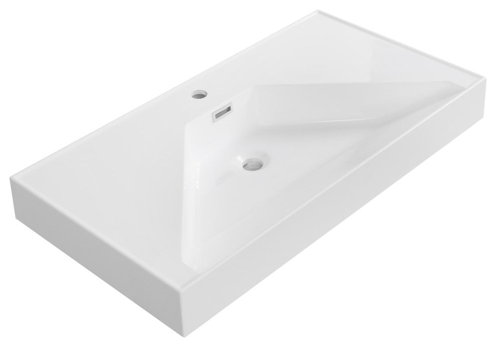 35" Solid Surface Resin Streamline K-1803-35 Vanity Top