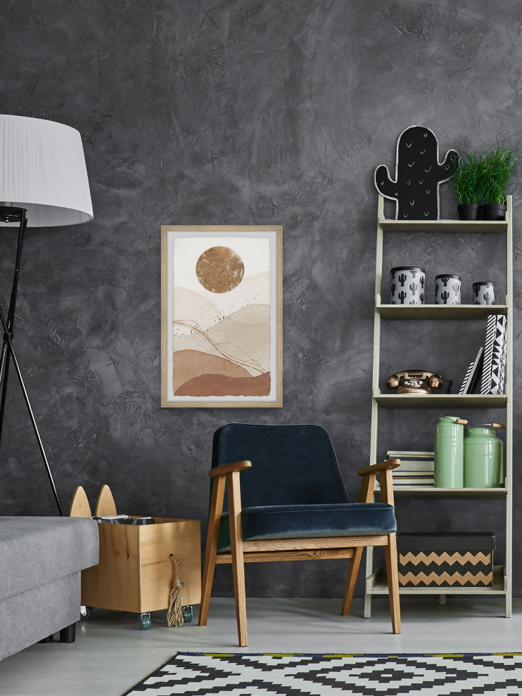 "Bright Moonlight" Framed Painting Print, 16x24