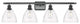 Innovations 516-4W-BK-GBD-752-LED 4 Light Bath Vanity Light, Matte Black