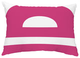 Lock 14"x20" Decorative Geometric Outdoor Throw Pillow, Pink