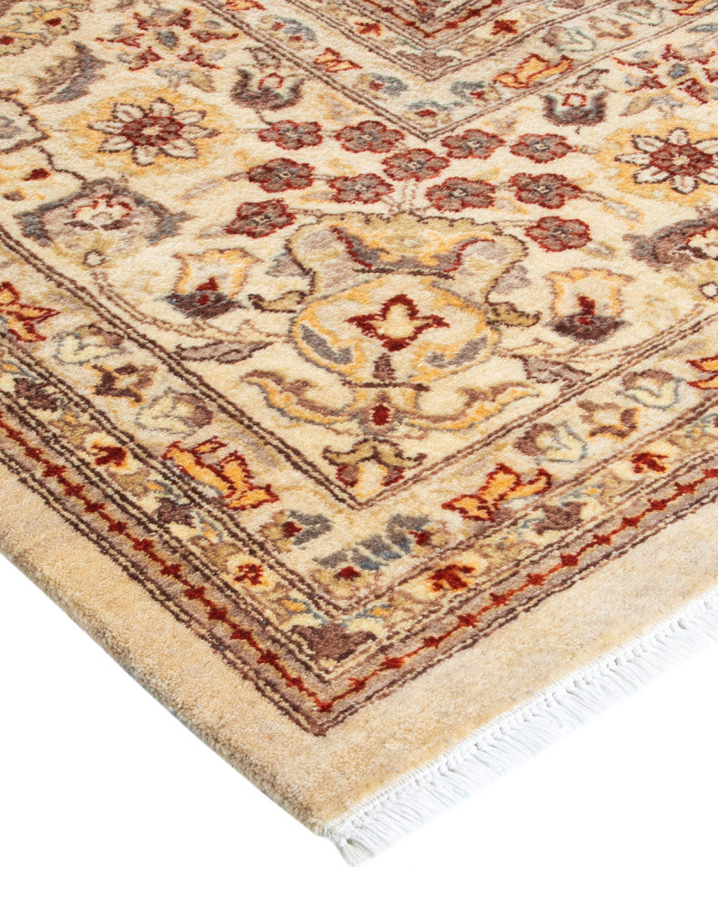 Kolar, One-of-a-Kind Hand-Knotted Area Rug Ivory, 9'1"x12'4"