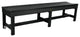 Sequoia Weldon 6'' Backless Picnic Bench, Black