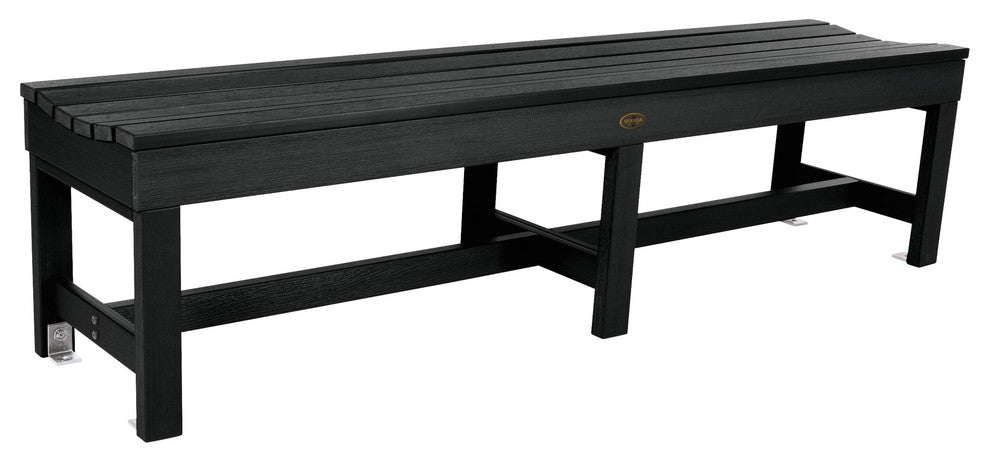 Sequoia Weldon 6'' Backless Picnic Bench, Black