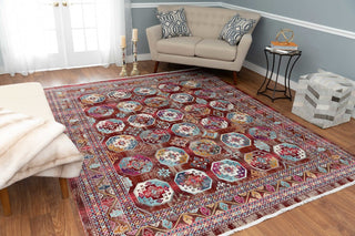 Noori Rug Latif Jodie Burgundy/Blue Rug
