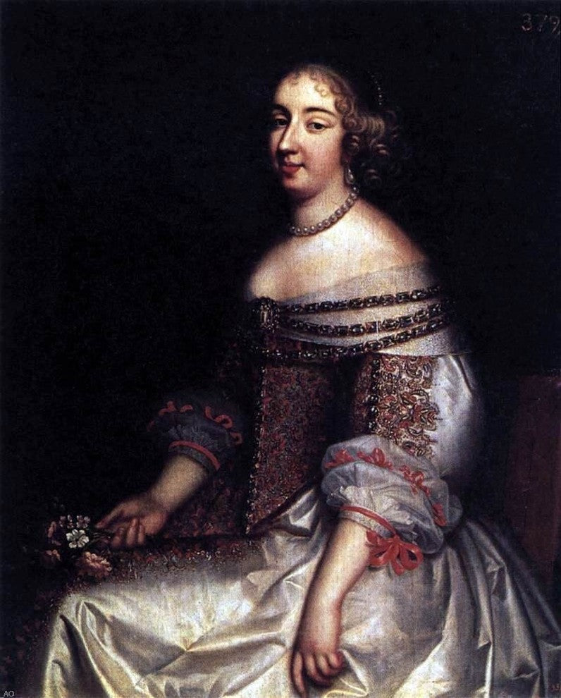 Charles Beaubrun Portrait of Mademoiselle de Montpensier Gallery Wrapped Canvas