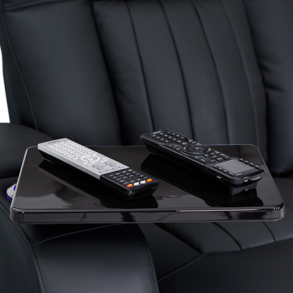 Seatcraft Athenian Home Theater Seating, Black, Row of 3
