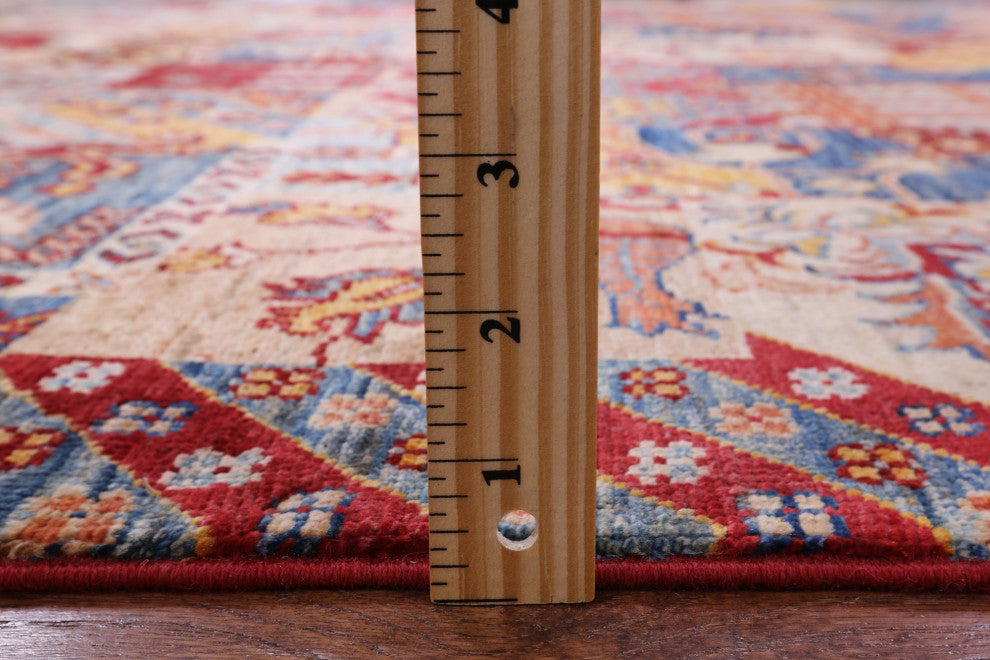 Hand Knotted Super Kazak Wool Rug 5' 7" X 7' 11" Q10951