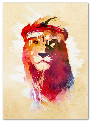 Robert Farkas 'Gym Lion' Canvas Art
