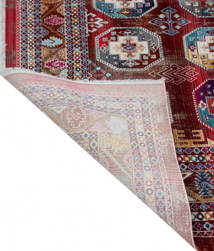 Noori Rug Latif Jodie Burgundy/Blue Rug