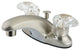 Kingston Brass 4" Centerset Bathroom Faucet, Brushed Nickel