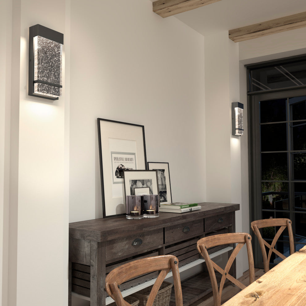 Artika Skyler Integrated LED Outdoor Wall Light, Black