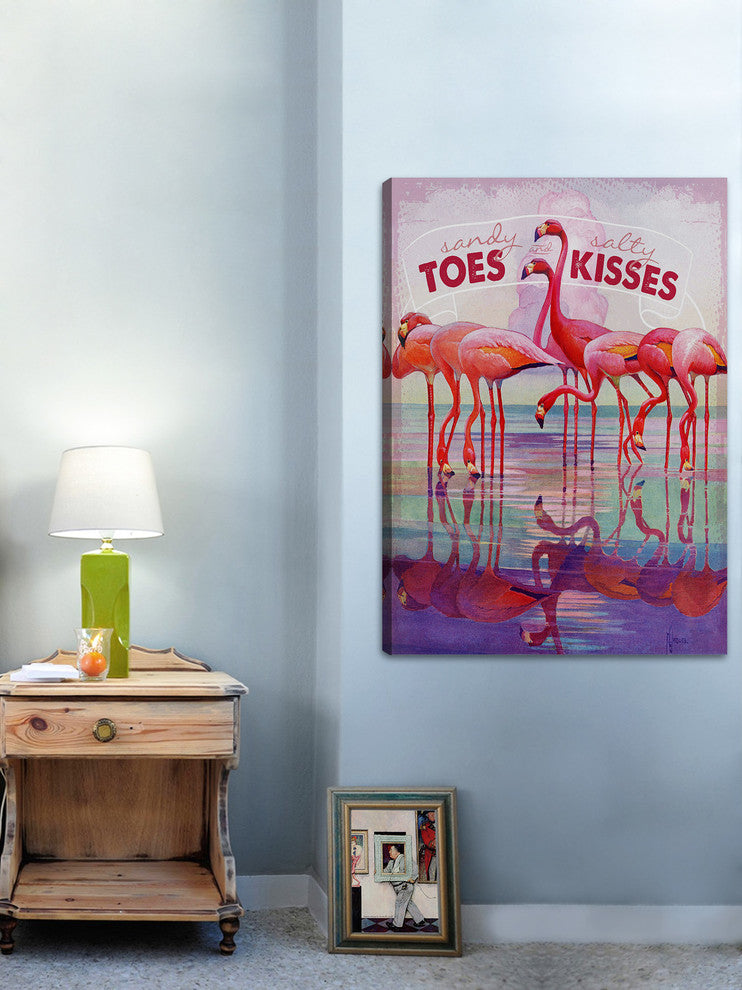"Flamingo I" Painting Print on Wrapped Canvas