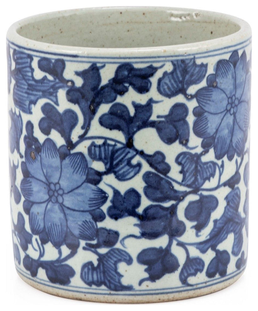 Small Dynasty Orchid Pot Peony Vine Motif