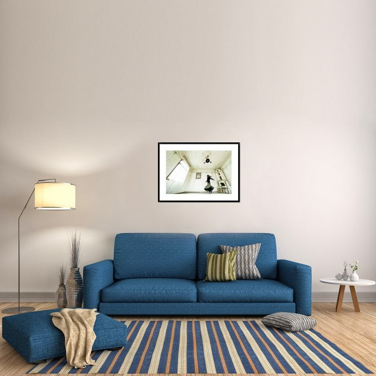 "Dancing Time" Framed Digital Print by Eli Driu, 38"x28"