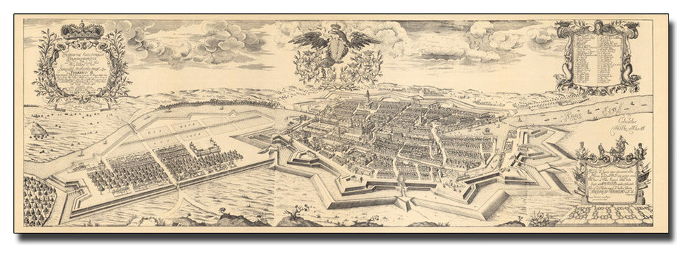 'Map of Berlin and Coelln, 1688' Canvas Art by Schultz