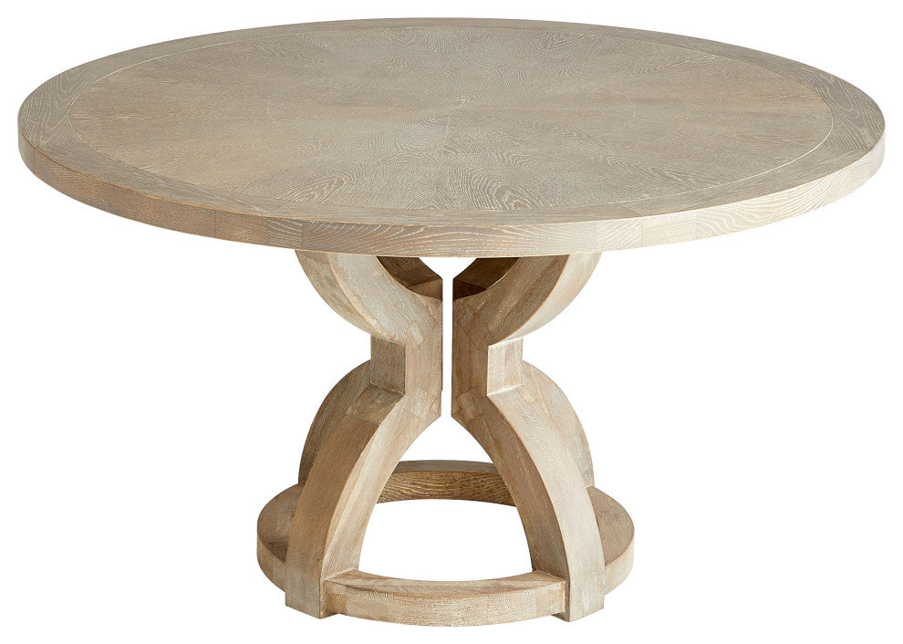 Zeno Dining Table, Washed Oak