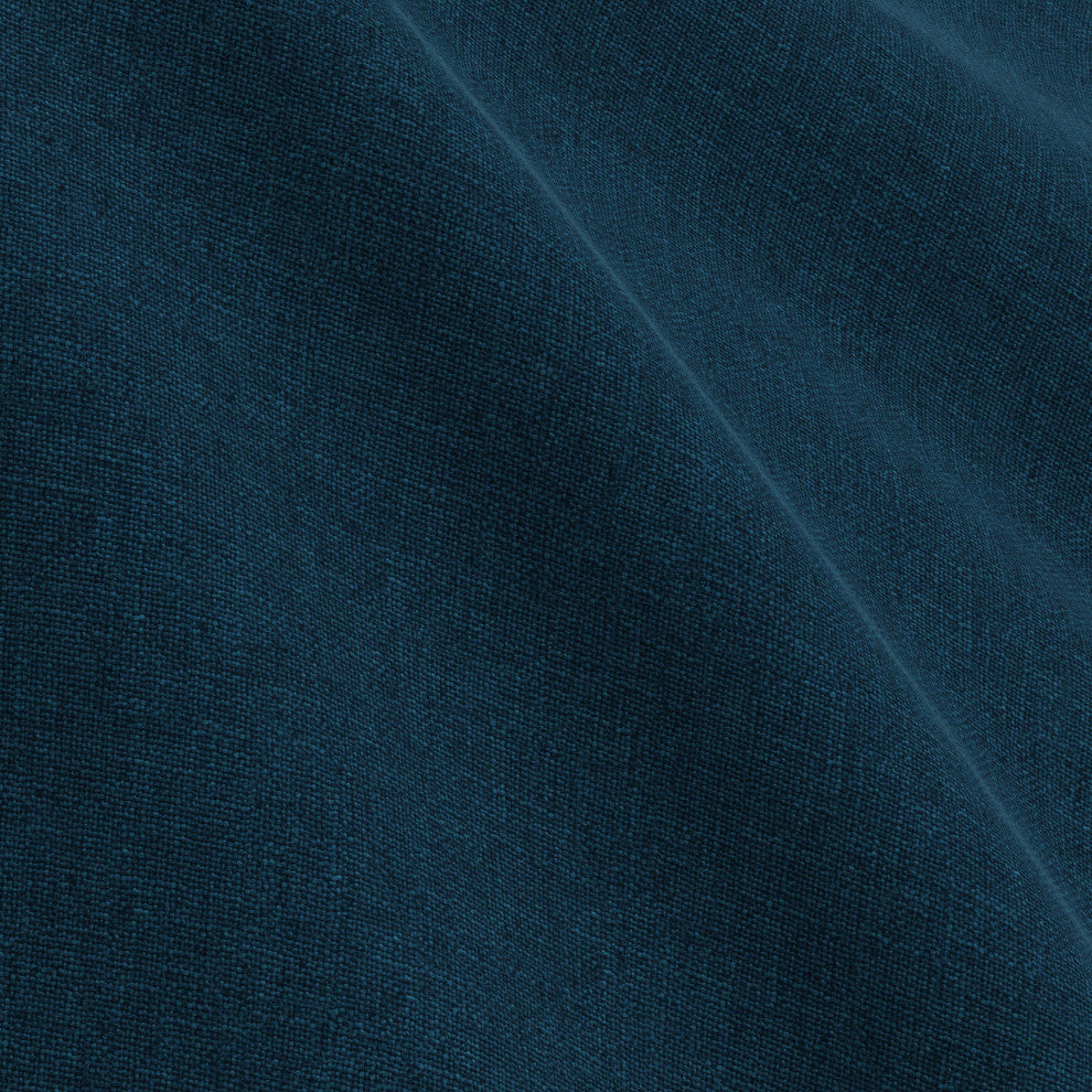 Tufted Sloped Wingback Headboard, Nail Trim, Zuma Navy, Full