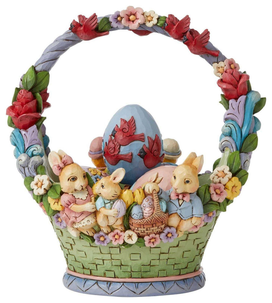 Jim Shore Easter Cheer Found Hear Polyresin 17Th Annual Basket Eggs 6008810