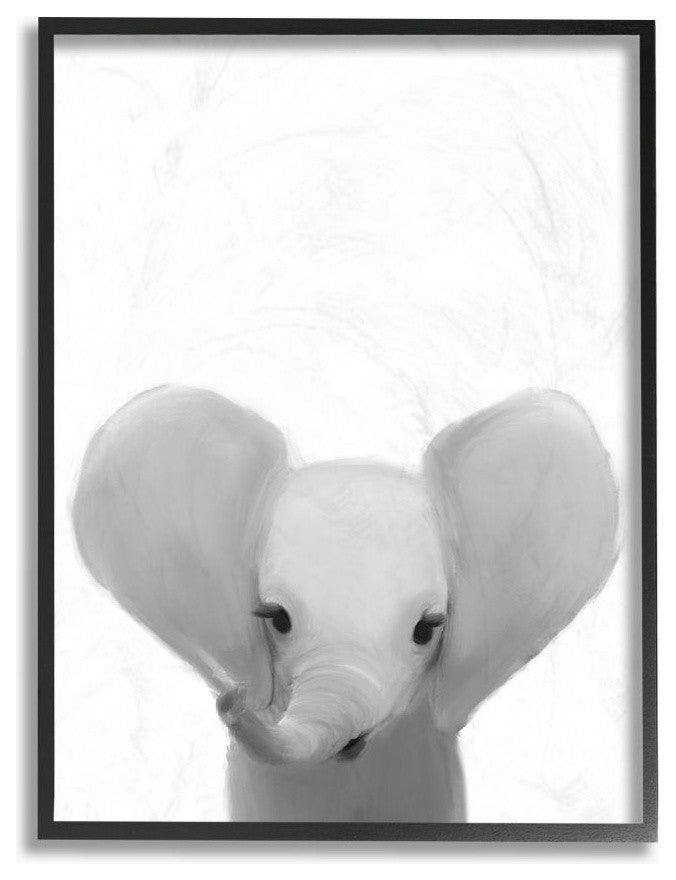 Baby Elephant Animal Kids Painting, 16"x20"