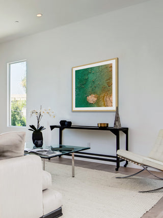 "Green Waves" Framed Print by Karolis Janulis