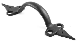 Door Pull Spear Black Wrought Iron 10 1/2" |