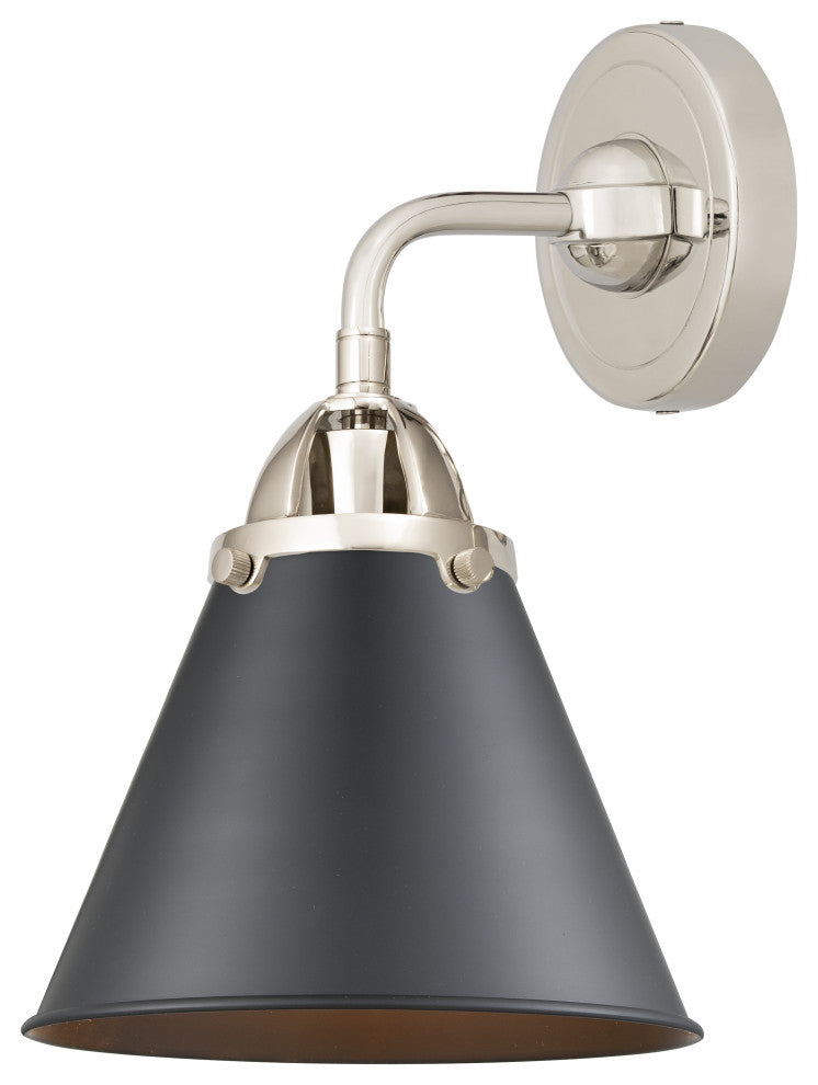 Innovations 288-1W-PN-M13-BK-LED 1 Light Sconce, Polished Nickel