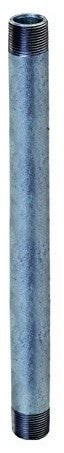 18" Long Pre-Cut Galvanized Pipe With 1" Nominal Size Diameter
